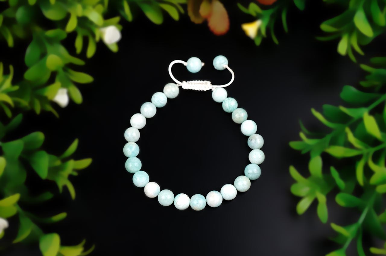 Amazonite Bracelet in Adjustable Thread